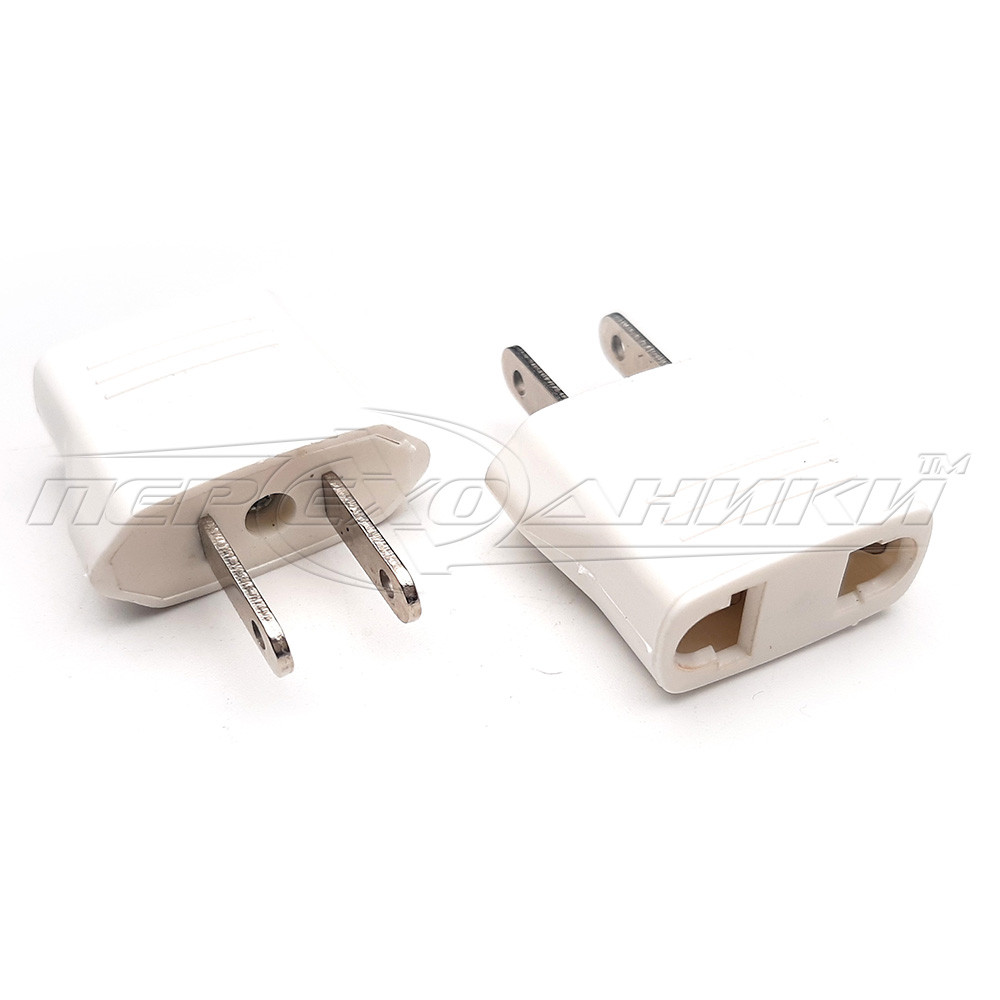 Електричний мережевий перехідник 6A EU to US (Америка), білий