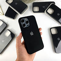 Силиконовый чехол на Айфон 13 Про Макс c закрытым низом | iPhone 13 Pro Max Black (18)