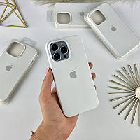 Силиконовый чехол на Айфон 13 Про Макс c закрытым низом | iPhone 13 Pro Max White (9)