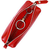 Жіноча шкіряна ключиця GRANDE PELLE 11341 Червоний, фото 4