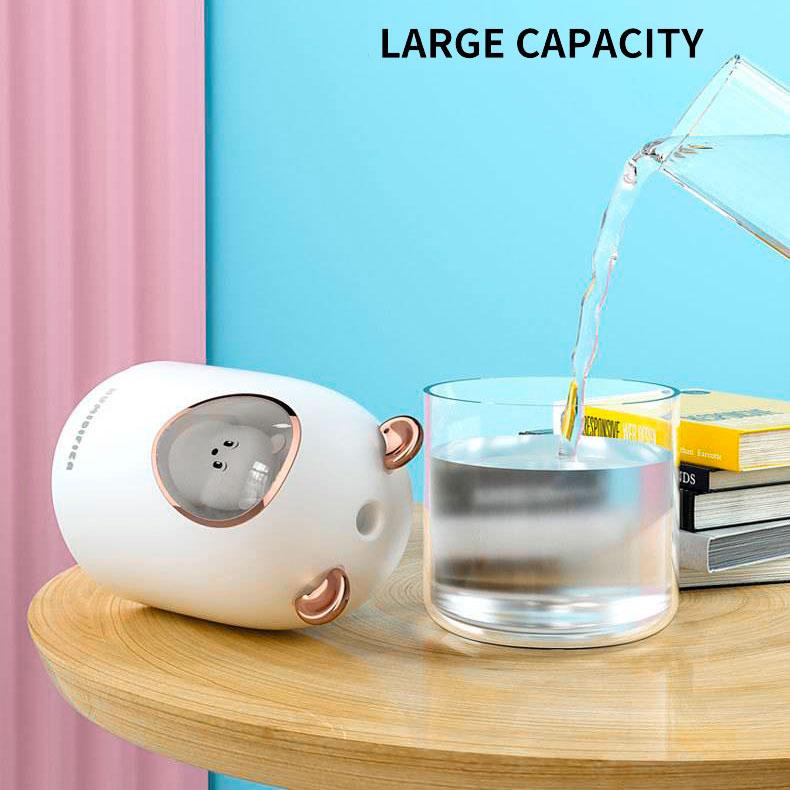 Зволожувач повітря біле ведмежа для дітей нічник дитячий Humidifier