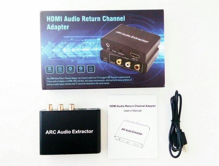 HDMI ARC переходник преобразователь аудио для ТВ в тюльпан 3.5 оптика ...