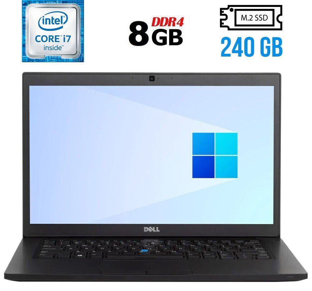 Ультрабук Dell Latitude 7480/ 14" (1920x1080)/ Core i7-6600U/ 8 GB RAM/ 240 GB SSD/ HD 520