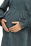 Сукня із мікровільвету для вагітних та годуючих Lille S (42) Lullababe Сірий, фото 7