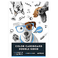 Комплект цветного двустороннего картона Kite Dogs А4 2 шт K22-255-1_2pcs