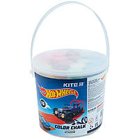 Мел цветной Kite Jumbo Hot Wheels 15 шт. HW21-074