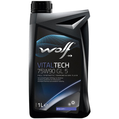 Трансмиссионное Масло Wolf VITALTECH 75W90 GL 5 1л (8303906) — Купить ...