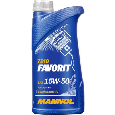 Моторна олива Mannol FAVORIT 1л 15W-50 (MN7510-1)