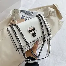 Сумка карл лагерфельд жіноча на ланцюжку через плече