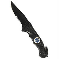 Ніж, складаний, rescue, чорний, сталь, Mil-Tec Німеччина