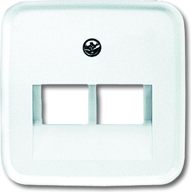 Накладка на компьютерну розетку ABB Reflex 2-а, біла 1803-02-214, 1753-0-8402