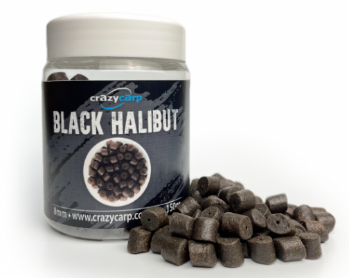 Пелетс насадочний CrazyCarp Black Halibut -  8mm 150gr, фото 1