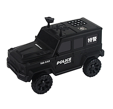 Дитяча машина сейф-копилка CASH TRUCK з кодовим замком і відбитком пальця. Сірий колір, фото 3