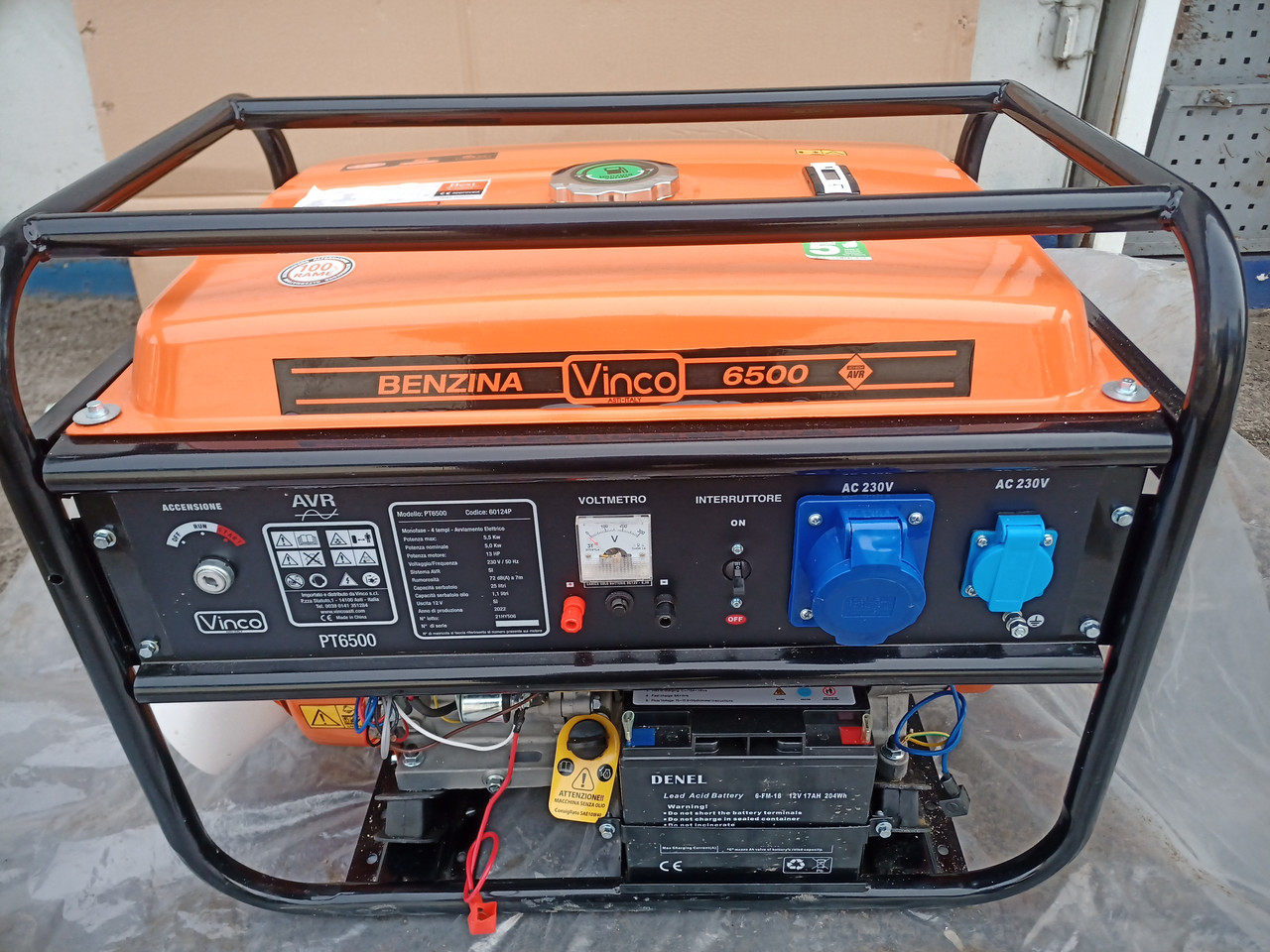 Бензиновий генератор  VINCO PT6500  5 кВт