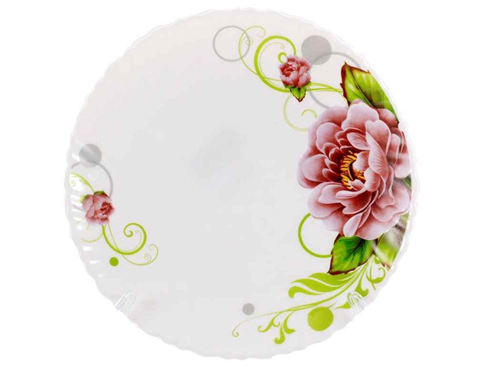 Тарілка десертна Lumines Бузкова півонія дрібна No7,5 склокераміка арт. 6616 LHP 75, фото 1