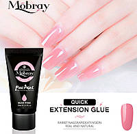 Полигель для наращивания ногтей, камуфляж Mobray, NUDE PINK 30 мл.