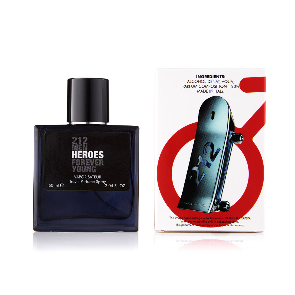 Чоловічий міні-парфум 212 Men Heroes Forever Young 60 мл (370)