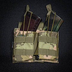 Підсумок подвійний під ріжки з кордури колір піксель ММ14