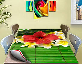 Покриття для столу, м'яке скло з фотодруком, Квіти, 1,2 мм (600х1000), фото 5