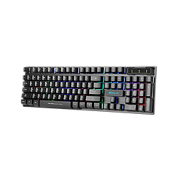 Клавіатура ігрова дротова Xtrike Me з райдужною підсвіткою Black (KB-280)