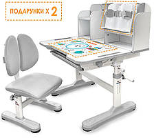 Комплект парта і стілець, полка, підставка Evo-Kids BD-28 Panda, 3 кольори