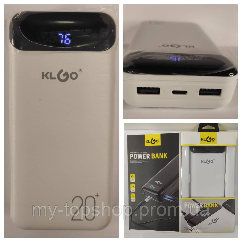 Акумулятор Power Bank 20000 mAh Klgo KP-89