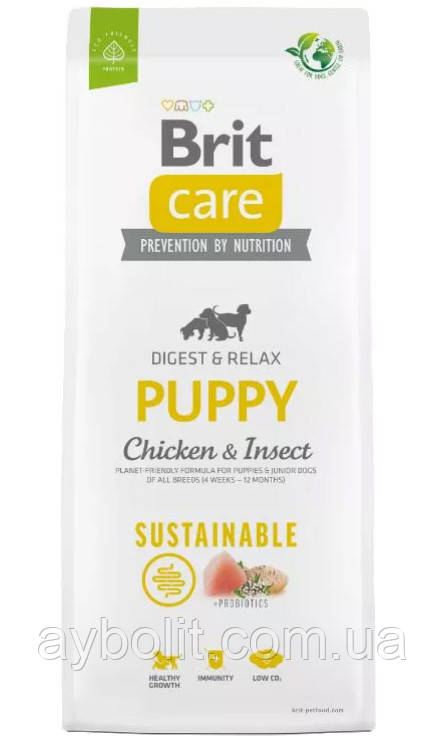 Brit Care Sustainable Puppy Chicken Insect (На основі куриці та насекомих) (8595602558643)
