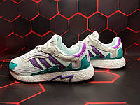 Мужские и женские кроссовки Adidas Tresc Run White Purple Aqua