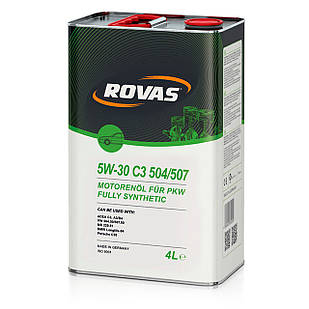 Моторна олива синтетична Rovas 5W-30 SP 1L