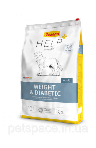 Корм для собак Josera Help Weight&Diabetic (Йозера Хелп при зайвій вазі та/або цукр. діабеті) 10кг