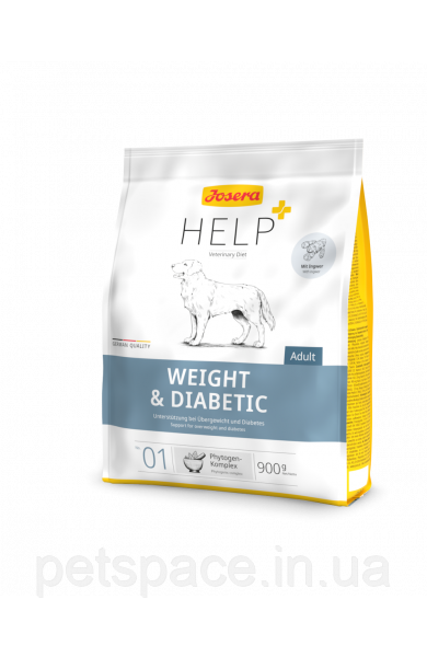 Корм для собак Josera Help Weight&Diabetic (Йозера Хелп при зайвій вазі та/або цукр. діабеті) 900г., фото 1