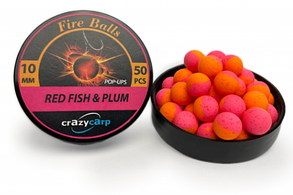 Бойли Pop-up CrazyCarp Red Fish & Plum (червона риба та слива) - 10мм