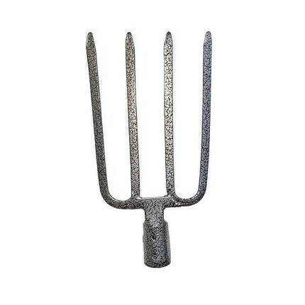 Вила копальні 4 зуби посилені, фарбовані молоткові, фото 1