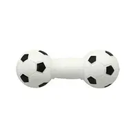 Игрушка виниловая гантелька-пищалка футбольный мяч 5,5-14 см ZooMax
