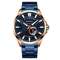 Мужские кварцевые часы Curren 8372, классические мужские часы, водостойкие часы светящимися стрелками