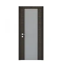 Двері шпоновані колекції LOFT модель SURF ПЗ, полотно, шпон, LTL 6908, тріплекс Сатин