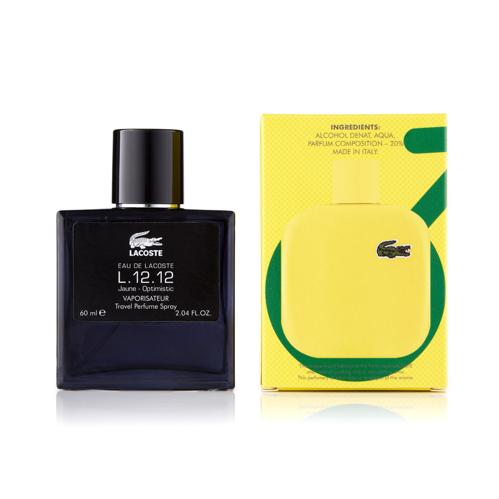 Чоловічий міні-парфум Lacoste L.12.12 Yellow (Jaune) 60 мл (370)