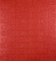 Самоклеющаяся декоративная 3D панель под красный кирпич 700x770x5мм