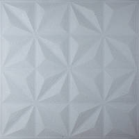 Самоклейна 3D панель біла зірки 700x700x8мм