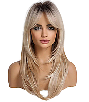 Перука Ombre пепельний блонд, натуральне синтетичне волосся