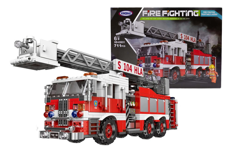 Конструктор дитячий XingBao Пожежна машина зі сходами fire figting XB-03031