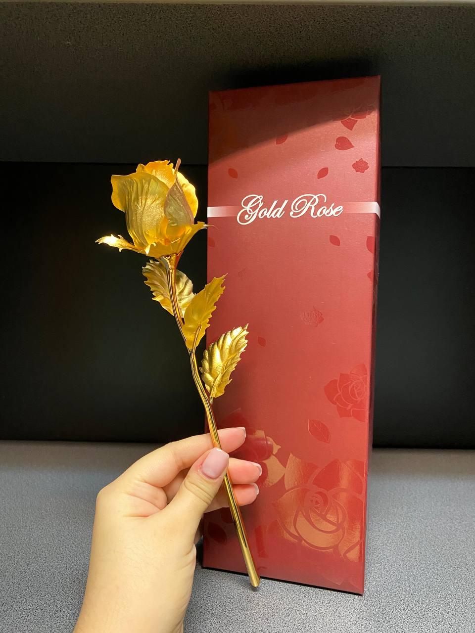 Позолочена Троянда сусальне золото GL-RC-001