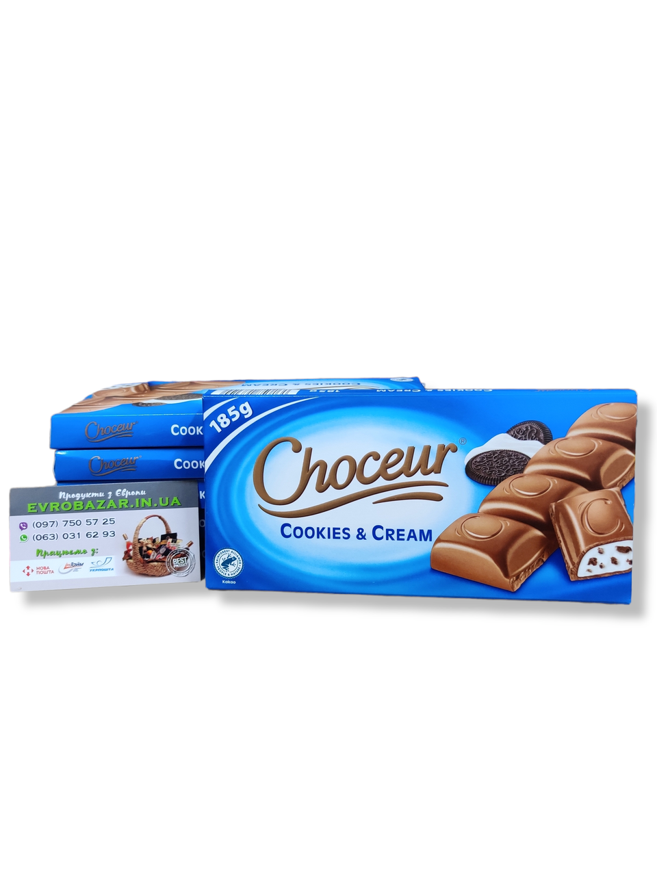 Шоколад Choceur Cookies s Cream, 185г