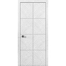 Двері шпоновані колекції LIBERTA модель DOMINO-1 ПГ, полотно, шпон Дуб білий.