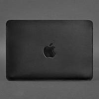 Горизонтальний шкіряний чохол для MacBook Air/Pro 13" Чорний