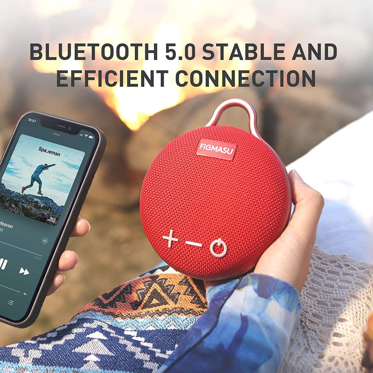 Портативний динамік, водонепроникний динамік Bluetooth з 24-годинним часом відтворення,, фото 1
