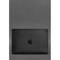Горизонтальний шкіряний чохол для MacBook Pro 14" Чорний
