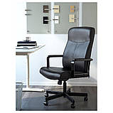 MILLBERGET МІЛЛЬБЕРГЕТ, Обертовий стілець, БОМСТАД чорний Ikea, фото 2