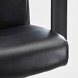 MILLBERGET МІЛЛЬБЕРГЕТ, Обертовий стілець, БОМСТАД чорний Ikea, фото 4