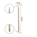 Апельсинові палички STALEKS PRO для манікюру дерев'яні 110 mm (100 шт), фото 2